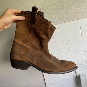 Frye billy suede pull on boots